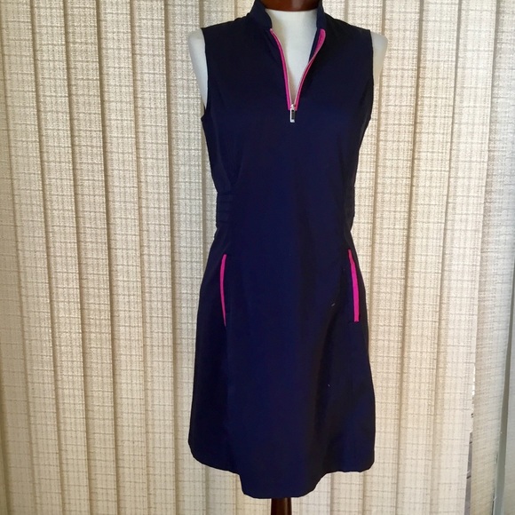 Tail Dresses & Skirts - TAIL Navy and Pink Golf Dress